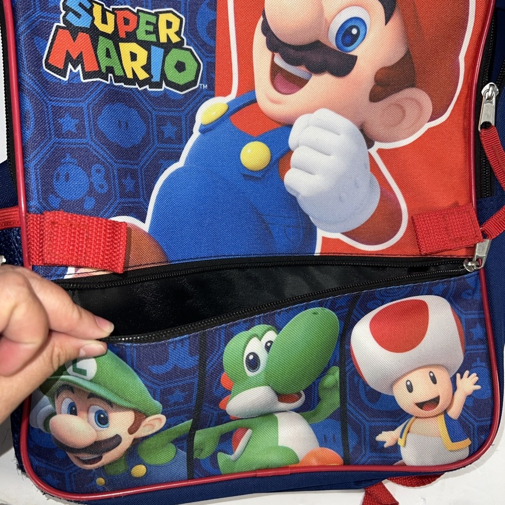 Nintendo Super Mario™ 15" Backpack Medium Lightweight School Travel‎ - Picture 8 of 8